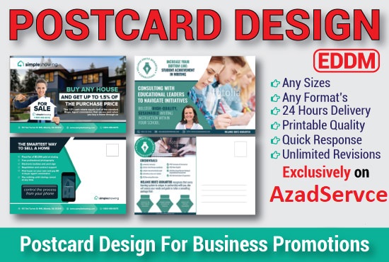 24 Best Postcard Services To Buy Online | design postcard, eddm postcard, and business card within 24h